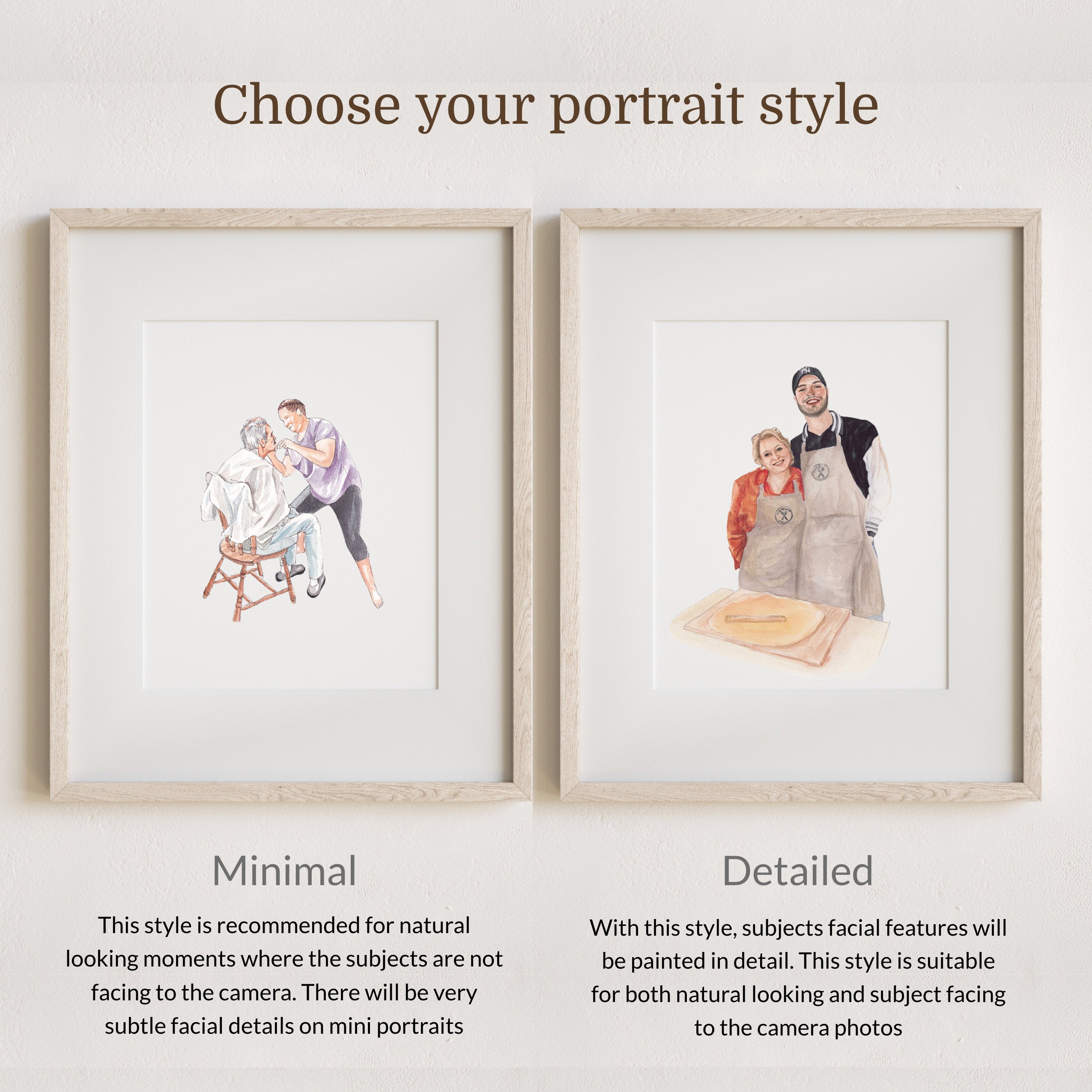 Custom Watercolor Portrait, Family Portrait, Custom Portrait From Photo, Portraits From Photos, Personalized Gifts, Mother